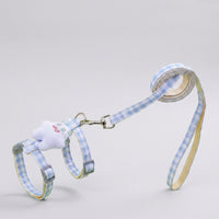 Cat Vest Harness and Leash Set, Durable Polyester Nylon Blend H-Style Cat Walking Harness with Alloy Buckle, Outdoor Travel Proof Cat Gear