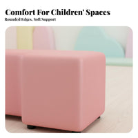 Irregular-Shaped Soft Sofa Combination Freely Combinable Reception Seating Public Space Furniture for Children, Visitors, Lobby, Activity Room, Gym