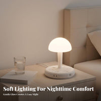 Power Strip Lamp Multi-Functional Vocal Control Smart Adjustable Brightness Bedside Lamp USB Hub for Office Workers, Teens, Bedroom, Study Room