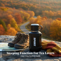 Includes Tea Infuser Large Capacity Vacuum Thermal Bottle Leak-Proof Stainless Steel Thermal Jug Keeps Hot or Cold 24 Hours for Campers, Car