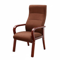 With Armrests Highrear Wooden Armchair Fabric Upholstery Seating Furniture durable Wood Frame Desk Chair Multipurpose for Game gamers, Home Office Users, Apartment Dwellers, Meeting Room, study corner, Bedroom, Small Spaces