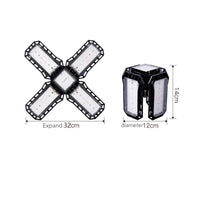 Folding LED Lamp 6500K Adjustable Panel Lamp for Home, Commercial