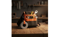 Tool Organizer Bag with Belt Adjustable Tool Pouch with Belt Long-Lasting Anti-Tear for Electricians, Installation Work