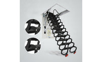 Retractable Attic Staircase Electric Electrically Operated Loft Access Ladder Remote Control Folding Attic Ladder for Homeowners, Duplex