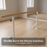 Adjustable Dance Barre Floor-Standing Freestanding Dance Bar Wall Mounted Dance Bar for Children, Dancers