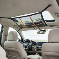 Car Ceiling Storage Net Mesh Car Ceiling Cargo Net Overhead Cargo Organizer Adjustable Overhead Storage Organizer Space-Saving