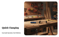 Quick Grip F-Clamp Heavy Duty Quick Grip Clamp Sturdy Construction for DIY Enthusiasts, Cabinet Makers, Carpentry, Cabinetry, Home Improvement