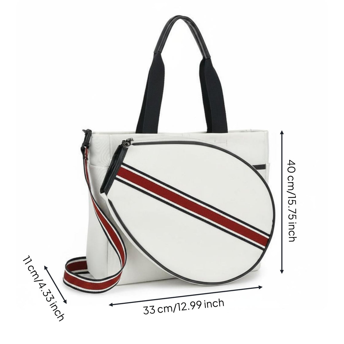 Tennis Racket Bag Large Capacity Badminton Racket Bag Scratch Resistant for Travel