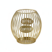 Nordic Coffee Pod Holder opening Top Design Coffee Capsule Storage Basket Large Capacity Metal Wire Capsule Organizer for Kitchen Counter, Office