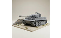 3D Printed 1/72 Tiger Armored Vehicle Kit Full Interior German Tiger Armored Vehicle Model Anti Texture Protective Plating Model Easy Assembly for Hobby Collectors