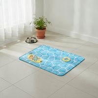 SAP Gel Pet Cooling Mat PVC Composite Summer Pet Pad Pool-Inspired Print Cat Cooling Pad Sealed Edge
