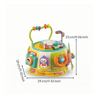 Activity Cube with Learning Activities Educational Activity Toy with Handle Busy Toy with Handle Child-Led for Toddlers, Travel