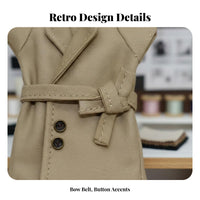BJD Doll Coat Autumn Winter Wear 10cm Doll Jacket Retro Design 6 Inch Figure Jacket
