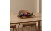 Aluminum decorative Tray with Feet Hammered serving Tray Sculptural Centerpiece Bowl for Home Stylists