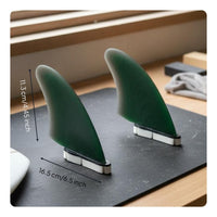 2 Pieces  2 points Fin Attachment Surfboard Fins Bi-Color Design