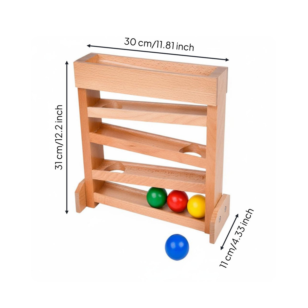 Educational Ball Track Early Learning Visual Tracking Toy Fine Motor Skills Color Sorting Ball Toy for Young Children, Preschool