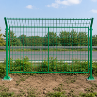 Low Carbon Steel Highway Fencing Panel, Dip Coated Security Fence, 60x60mm Mesh, 3-5mm Wire Road Barrier Panel