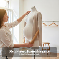Maternity Mannequin Torso Lightweight Mannequin Torso Sturdy Maternity Clothing Display Form for Boutiques, Showrooms, Commerce Shows