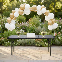 2 M Table Balloon Arch Kit PE Rods Table Balloon Arch Stand Clamp Mounts Home Decoration Light Translucent