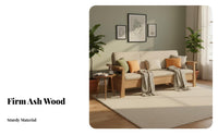 Wooden Frame Couch with Drawers Nordic aesthetic Oversized configurable Sectional Modern Minimalist Design Sofa Set for Homeowners, Entertainers, Lounge Area