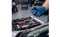 7 Pieces Automotive Windshield Glass Removal Kit with Tray Handheld Windshield Removal Tool Kit High-Performance Suction Cup Impact-Resistant for Mechanics