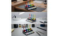 Watch Repair Oil Dish with Pens Professional Watch Oil Cup Stand with Pens Desktop Tool for Watchmakers