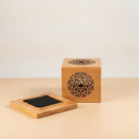 Wooden Incense Burner Artisanal Incense Holder with Tray Elegant Long-Lasting for Home Decor, Meditation
