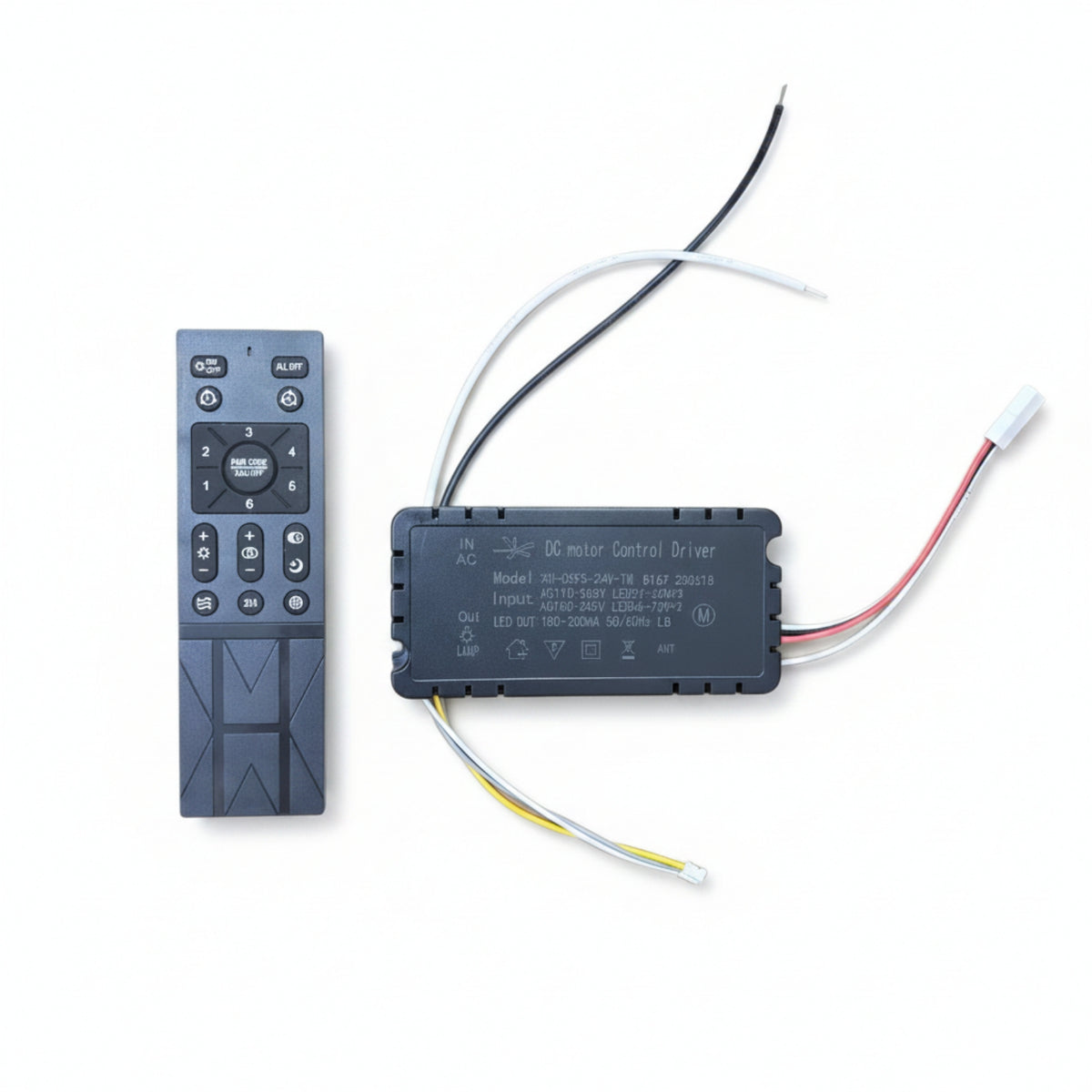 Easy Installation Ceiling Fan Speed Light Controller Control Receiver Kit Wired Controller Wall Mount Holder Handheld Electrical Accessory for Bedroom