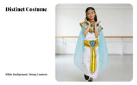 Kids Pharaonic Costume & Comfortable Fit Childrens Pharaoh Costume Breathable & Lightweight Girls Nile Royalty Attire Dress for Stage Performance