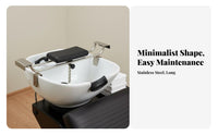 Ergonomic Design Shampoo Bowl Headrest Soft & Comfortable Shampoo Bowl Neck Rest Easy to Install for Barbers, Beauticians, Barbershops, Spas