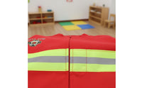 With Accessories Kids Fireman Uniform Educational Firefighter Costume Set Reflective Stripes Children's Apparel for Halloween, Parties