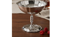 Stemmed Stainless Steel Dessert Bowl Polished Dessert Cup with Pedestal Shatterproof Footed Bowl Metal for Dinner Parties, Cafes