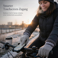 Women's Winter Warm Cotton Touchscreen Gloves for Cycling and Outdoor Activities
