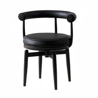 rotating Function Upholstered Armchair utilitarian Design coilBase Cantilever Chair Soft rearrest Desk Seat Vintage design for Office Workers, Students, Homeowners, Dining Room, Bedroom, Reception Area, study corner