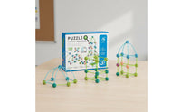 Educational Geometric Building Blocks Creative Play 3D Brain-Teaser Construction Set Sparks Creativity Interlocking Bead and Stick Toy Improves Fine Movement Skills for Children, Preschoolers, Daycare, Classroom