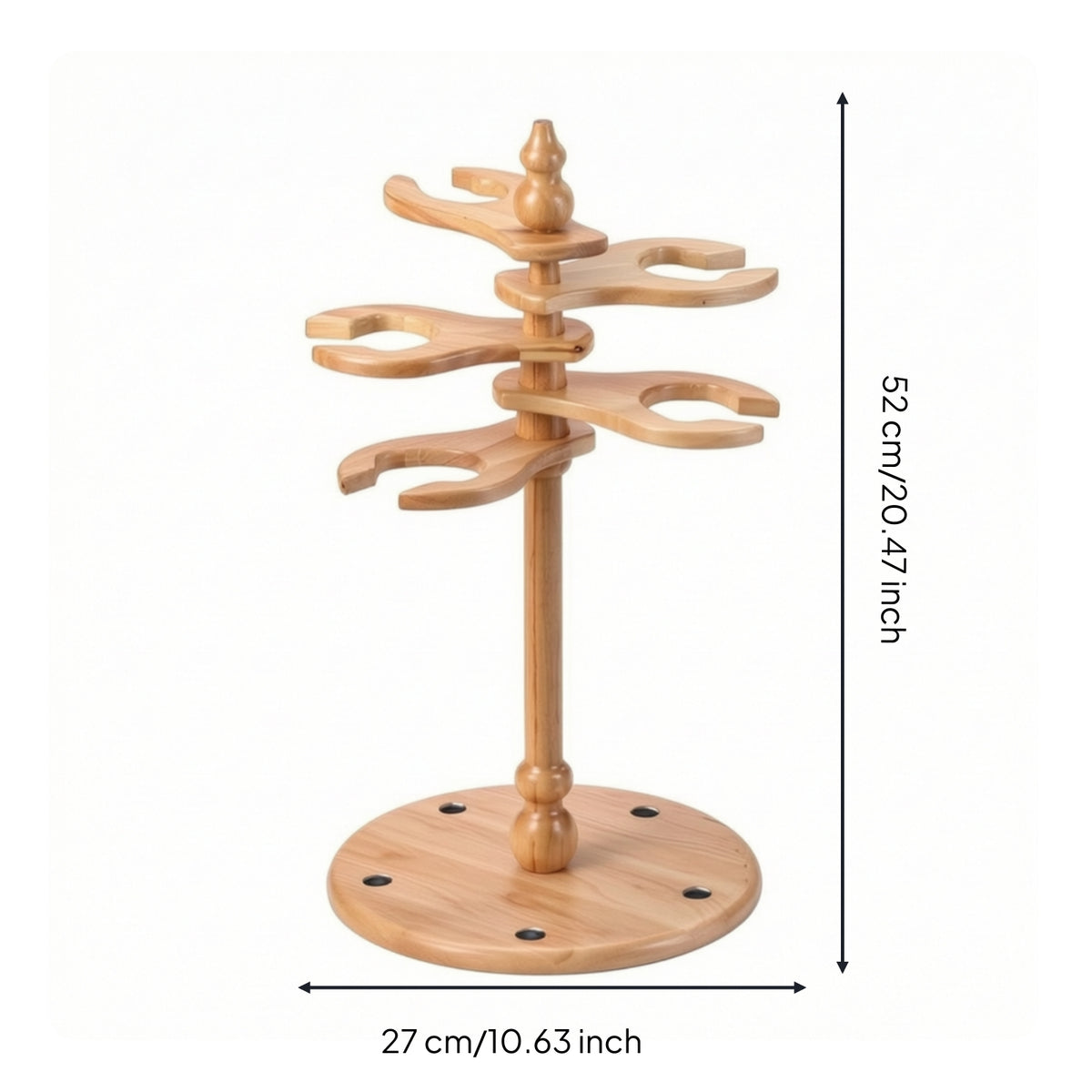 Traditional Wind Instrument Display Stand Five-Tier Traditional Wind Instrument Stand Space-Saving Desktop Holder for Instrumentalists, Collectors