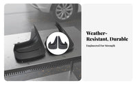 2 Pieces EVA Mudflap Wear-Resistant Car Mud Flap Adaptable Four-Season Mud Guard