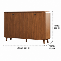 Modern Shoe Cabinet, Shoe Wardrobe with Fingerprint Lock, Wood-Based Shoe Storage for Seniors, Delivery to the Building