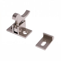 Screw Holes Bird-Shaped Latch Lock Polished Metal Finish Window Latch Lock Rounded Edges Security Hardware Metal