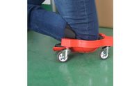 Kneeling Work Cart Padded Creeper with Knee Platform Rolling Knee Pad Mobile Kneel Wheeler Heavy-Duty for Tile Contractors