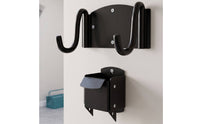 Space-Saving Unicycle Storage Bracket Matte Black Unicycle Wall Mount Indoor Bike Wall Mount Textured for Garage, Workshop