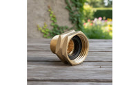 Hose Fitting with Washer Brass Hose Adapter Pipe Adapter Leak Proof Corrosion Resistant for Gardeners, Garden, Irrigation