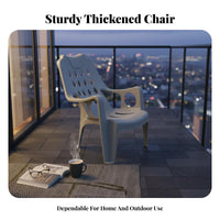 Breathable rear supportrest Patio Armchair Easy to Clean Highrear support Slatted Seat sturdyDuty Lounge Chair Weather-Resistant for Adults, Seniors, Homeowners, Beach, waterside, Balcony, Garden