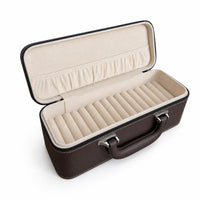Bracelet Case with Handle Hard Shell Jewelry Organizer Box with Handle Zippered