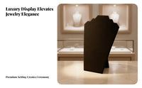 Rear Support Freestanding Necklace Display Board Stepped Top Necklace Holder Stand Tapered Shape