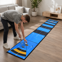Putter Mat, Golf Practice Equipment, 50×300cm, Rectangular, Indoor Practice, Distance Sense Master