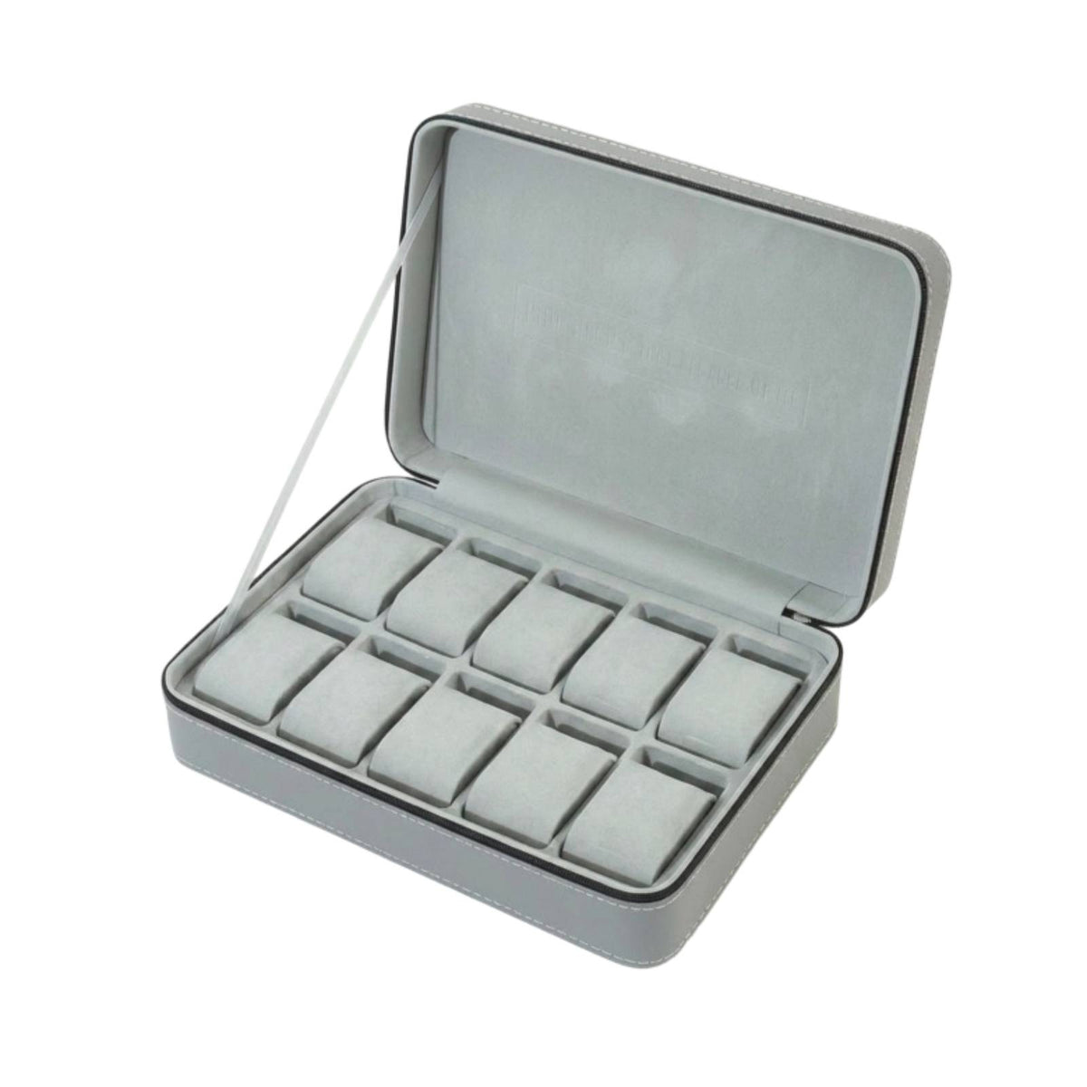 10-Slot Watch Storage Case Zippered Watch Travel Case Portable Compact for Travelers, Business Trips