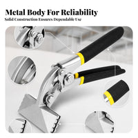 Manual Sheet Metal Bending Plier Compact Edging Plier Spring-Assisted Hand Seamer Two-Handle for Metalworking