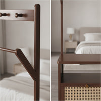 Clothes Rack with Drawers and Shelves Versatile Garment Rack with Drawers Sturdy