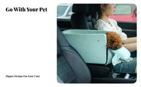 Easy to Clean Dog Car Seat Washable Pet Booster Seat Removable Cover for Drivers, Cat Owners, Road Trips, Home
